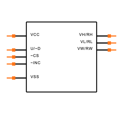 X9C104SIZ Symbol