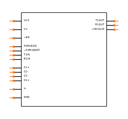 ICL3221IAZ-T Symbol