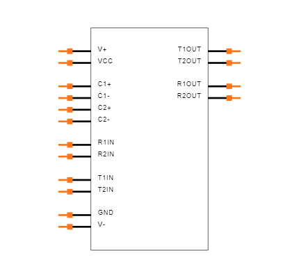 ICL3232IBNZ-T Symbol