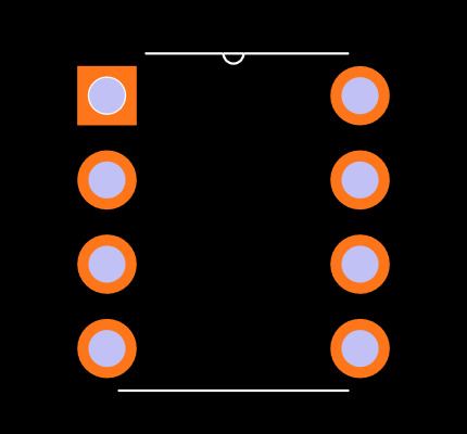 ICL7660ACPAZ Footprint