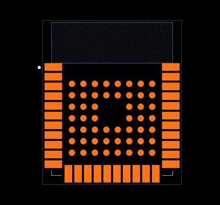 DA14695MOD-00F32002 Footprint