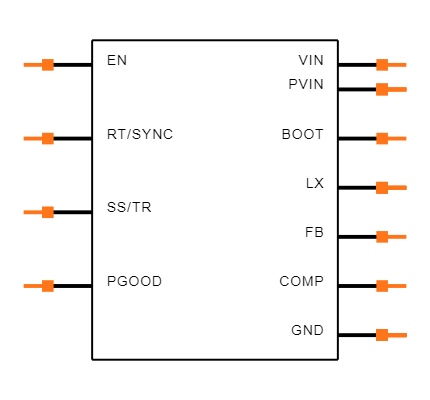 RT7298AHGQW Symbol