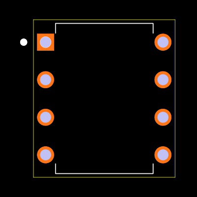 ADC0832CCN Footprint