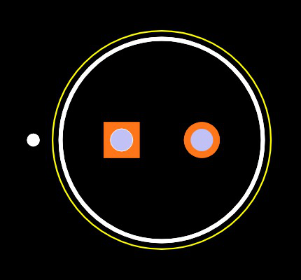 10ZLQ470MEFC6.3X11 Footprint