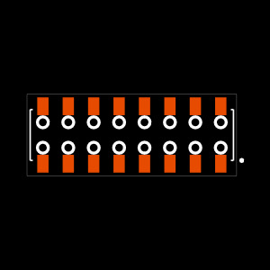 CLT-108-02-F-D-BE-K-FR Footprint