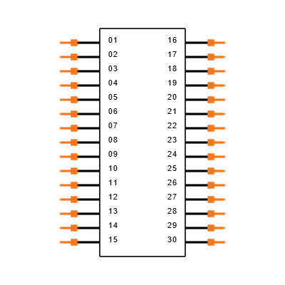 IPBT-115-H1-T-D-RA Symbol