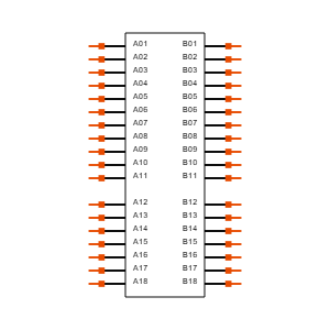 PCIE-G5-01-01-F-DP-A-WT-TR Symbol