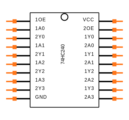 74HC240 Symbol