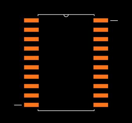 74LCX245MTR Footprint