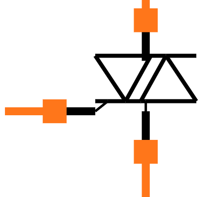 BTA16-600B Symbol
