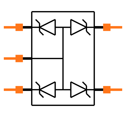 ESDA6V1W5 Symbol