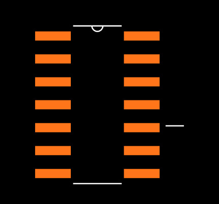 HCF4093M013TR Footprint