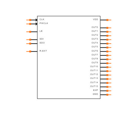 LED1642GWQTR Symbol