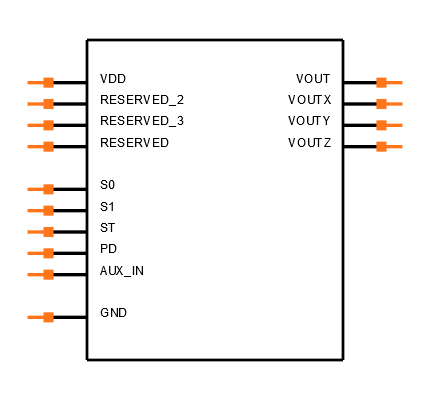 LIS302DLTR Symbol