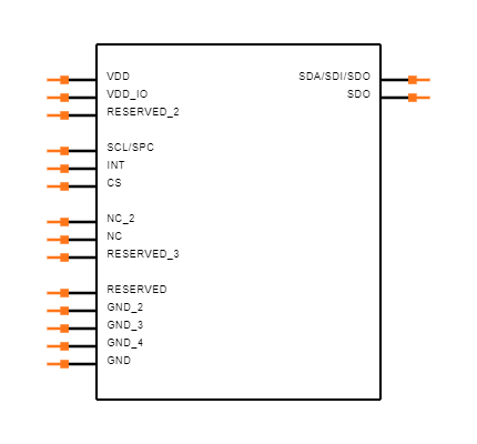 LIS33DE Symbol
