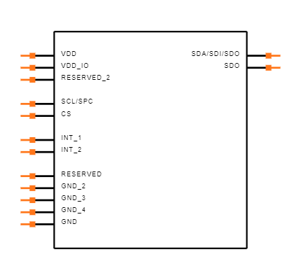LIS35DE Symbol