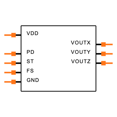 LIS3L02AQ5 Symbol