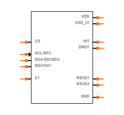 LIS3MDL Symbol