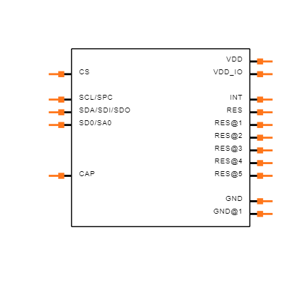 LSM6DS0 Symbol