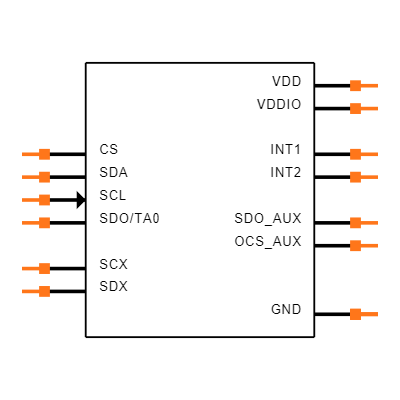 LSM6DSV320XTR Symbol
