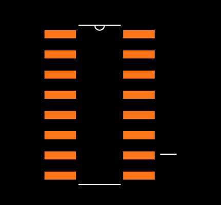 M74HC365RM13TR Footprint