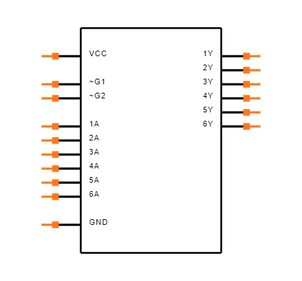 M74HC365RM13TR Symbol