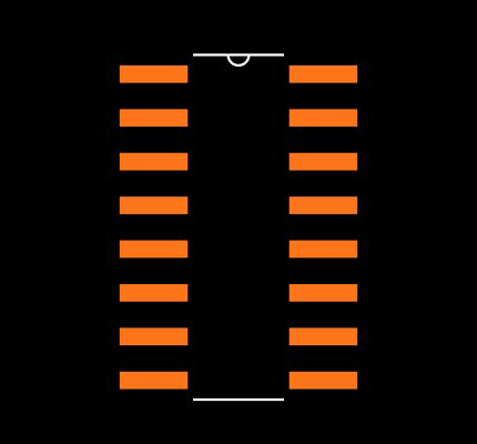 M74HC4052RM13TR Footprint