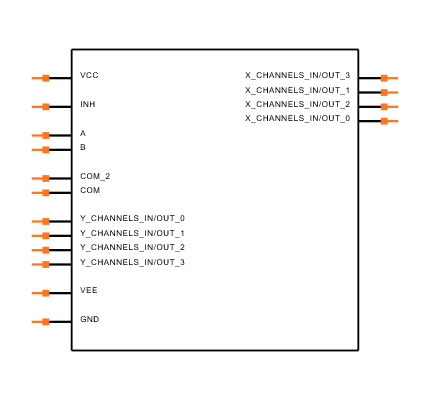 M74HC4052RM13TR Symbol