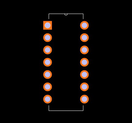 M74HC4066B1R Footprint
