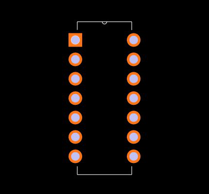 M74HC4078B1R Footprint