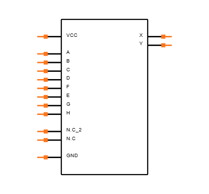 M74HC4078B1R Symbol