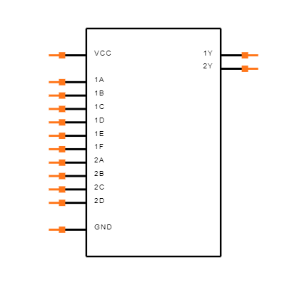 M74HC51B1R Symbol
