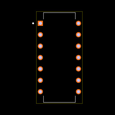 M74HCU04B1R Footprint