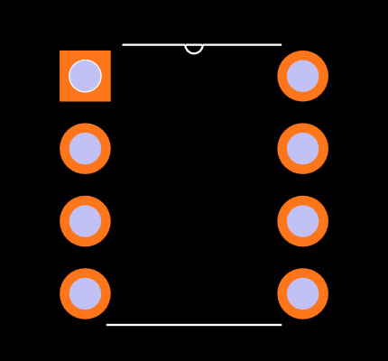 MC34063ACN Footprint