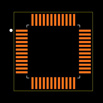 STM32F030C8T6TR Footprint