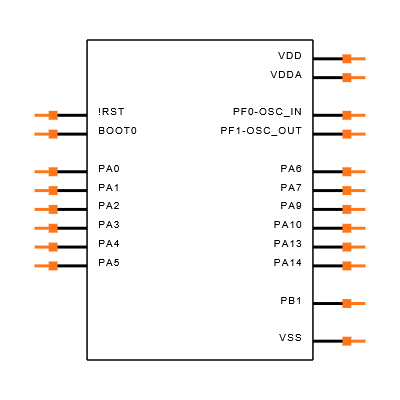 STM32F030F4P6TR Symbol