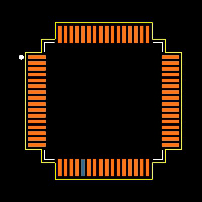STM32F103RBT6TR Footprint