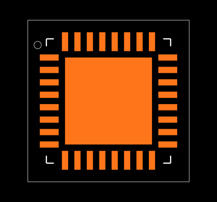 STM32F302K8U6TR Footprint