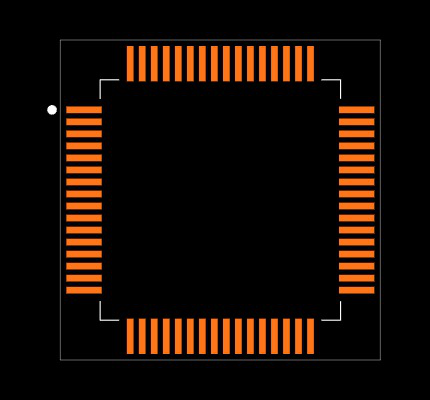 STM32F401RCT6TR Footprint