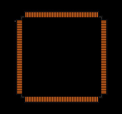 STM32F407IGT6. Footprint