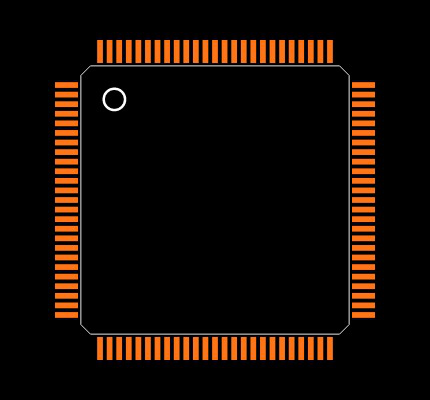STM32F407VE Footprint