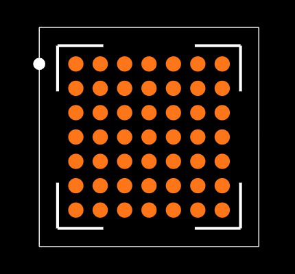 STM32F411CCY6TR Footprint