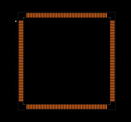 STM32F767BIT6 Footprint