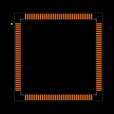STM32H563ZGT6TR Footprint