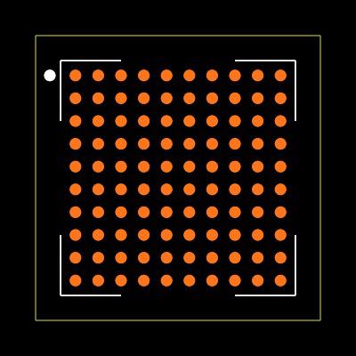 STM32H7S3V8H6 Footprint