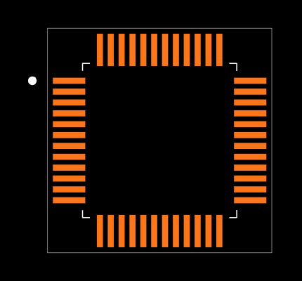 STM32L072CBT6 Footprint