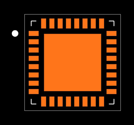 STM32L072KZU6 Footprint