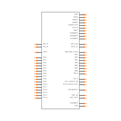 STM32WL55CCU7 Symbol