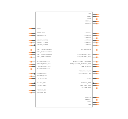STM8AF5268TAY Symbol