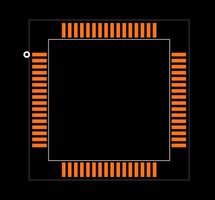 STM8L052R8T6 Footprint